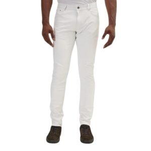 white sheepskin leather pants for men